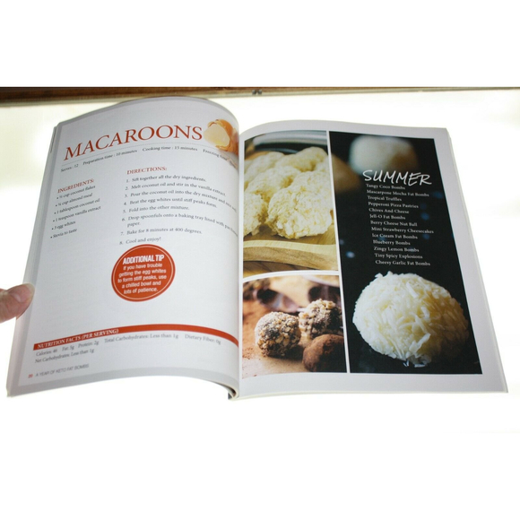 A Year of Fat Bombs: 52 Seasonal Sweet & Savory Recipes  VGC - Picture 2 of 4